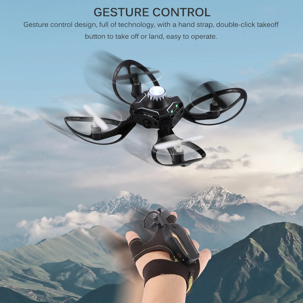 Remote Sensing UFO Interaction Flying Toys Foldable Drone Mini Quadcopter Induction Drone Mobile Phone Control Gesture Aircraft
Remote Sensing UFO Interaction Flying Toys Foldable Drone Mini Quadcopter Induction Drone Mobile Phone Control Gesture Aircraft