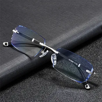 Vazrobe Glasses Myopia men 0.75 1.0 1.5 to 5.0 finished Anti Blue ray Rimless optical Prescription eyewear
Vazrobe Glasses Myopia men 0.75 1.0 1.5 to 5.0 finished Anti Blue ray Rimless optical Prescription eyewear