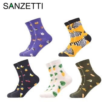 SANZETTI 5 Pairs Special Offer Women's Socks Hip Hop Colorful Animals Fox Zebra PineappleCombed Cotton Happy Novelty Gifts Socks
SANZETTI 5 Pairs Special Offer Women's Socks Hip Hop Colorful Animals Fox Zebra PineappleCombed Cotton Happy Novelty Gifts Socks