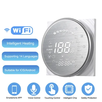 Smart WiFi Touch Thermostat Temperature Wireless Controller For Water/Electric Floor Heating Water/Gas Boiler Works Google Home
Smart WiFi Touch Thermostat Temperature Wireless Controller For Water/Electric Floor Heating Water/Gas Boiler Works Google Home