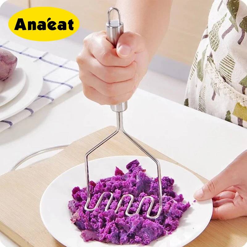 ANAEAT 1pc Stainless Steel Potato Mud Pressure Mud Machine Potatoes Masher Ricers Kitchen Fruit Vegetable Tools Accessories
ANAEAT 1pc Stainless Steel Potato Mud Pressure Mud Machine Potatoes Masher Ricers Kitchen Fruit Vegetable Tools Accessories