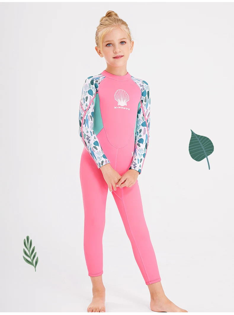 Description Picture 4 of itemNew Jellyfish Neoprene Children Diving Suit Swimwear Girls Long Sleeve Surfing Swimsuit for Girl Bathing Suit Wetsuit