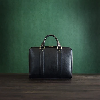 ROCKCOW Black Genuine Leather Briefcase, Messenger Bag, Laptop Bag, Men's Handbag D007 
ROCKCOW Black Genuine Leather Briefcase, Messenger Bag, Laptop Bag, Men's Handbag D007