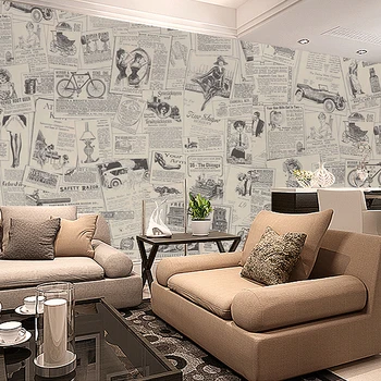 Pvc Retro Newspaper WallPaper Vintage Self Adhesive Home Renovation Wall Sticker Cabinet Table 
Pvc Retro Newspaper WallPaper Vintage Self Adhesive Home Renovation Wall Sticker Cabinet Table