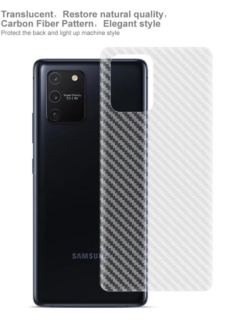 5 шт. защитная пленка из углеродного волокна для Samsung Galaxy S10 Lite /A91 /M80s | Мобильные