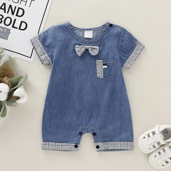 Summer Baby Boy Girl Denim Short Sleeves Romper Jumpsuit Short Sunsuit Denim Toddler Infant Children Casual Clothing
Summer Baby Boy Girl Denim Short Sleeves Romper Jumpsuit Short Sunsuit Denim Toddler Infant Children Casual Clothing