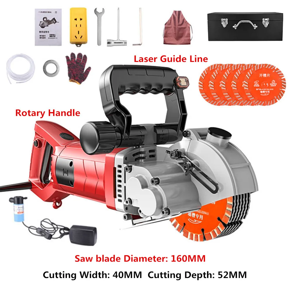 Professional Hydropower Installation Electric Wall Chaser Concrete Wall Slotting Grooving Machine Brick Wall Slot Cutter 220V
Professional Hydropower Installation Electric Wall Chaser Concrete Wall Slotting Grooving Machine Brick Wall Slot Cutter 220V