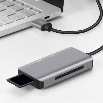 Durable Type-C HUB Multi-function Portable USB 3.0 to Dual USB 3.0+TF/CF Card Reader for Windows Mac OS Linux Universal
Durable Type-C HUB Multi-function Portable USB 3.0 to Dual USB 3.0+TF/CF Card Reader for Windows Mac OS Linux Universal