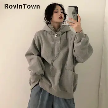 High Collar Hoodie Female Gray Yellow Fleece Lining Korean Style Preppy Style Letter Embroidered Large Pocket Free Shipping 2020
High Collar Hoodie Female Gray Yellow Fleece Lining Korean Style Preppy Style Letter Embroidered Large Pocket Free Shipping 2020