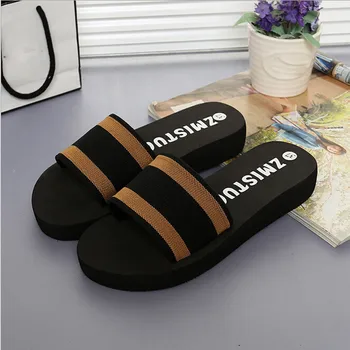 2019 Fashion Summer Women Shoe Platform Bath Slippers Wedge Beach Flip Flops Slippers Round Toe Shoes Claquettes Femme Chaussure 
2019 Fashion Summer Women Shoe Platform Bath Slippers Wedge Beach Flip Flops Slippers Round Toe Shoes Claquettes Femme Chaussure
