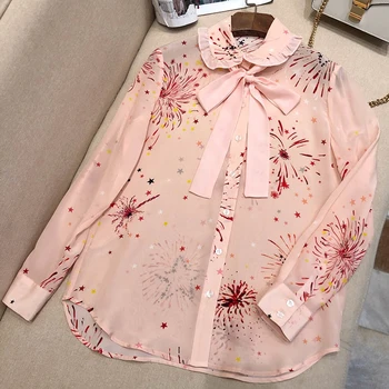 100% Silk Blouse for Women Solid Long Sleeve Blouses Basic Button OFFICE Lady SHIRT 2020 Pink Blusas femininas
100% Silk Blouse for Women Solid Long Sleeve Blouses Basic Button OFFICE Lady SHIRT 2020 Pink Blusas femininas