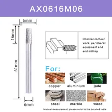 1PCS Carbide Rotary File Milling Double Slot Metal Grinding Cutter Burr Head Drill Bit 6mm Shank Process Sculpture
1PCS Carbide Rotary File Milling Double Slot Metal Grinding Cutter Burr Head Drill Bit 6mm Shank Process Sculpture