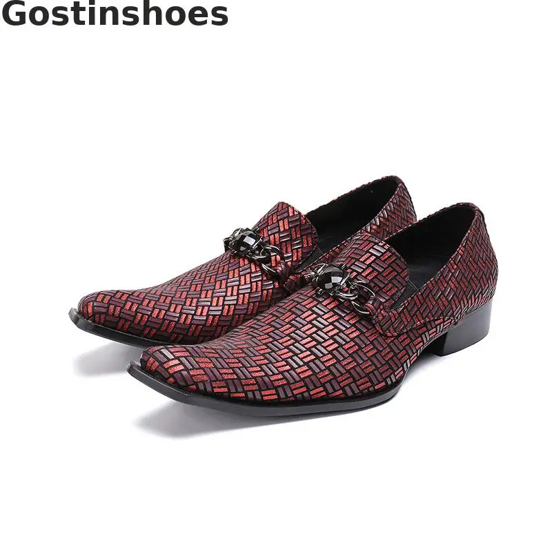 Brand Square Head Slacker Shoes Leather Cowhide Embossed Leisure Shoes Spring And Autumn Breathable Low Upper Men Oxfords Shoes
Brand Square Head Slacker Shoes Leather Cowhide Embossed Leisure Shoes Spring And Autumn Breathable Low Upper Men Oxfords Shoes