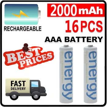 4pcs 8pcs 16pcs Original 3A AAA Rechargeable battery 2000mAh 1.2V AAA NIMH Rechargeable batteries bateria bateris 3A battery
4pcs 8pcs 16pcs Original 3A AAA Rechargeable battery 2000mAh 1.2V AAA NIMH Rechargeable batteries bateria bateris 3A battery