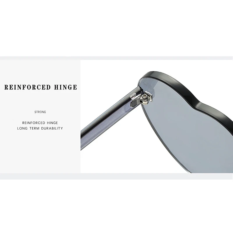 Oversized Herz Sonnenbrille Für Damen Uv Schutz Candy Farben_voghion.com