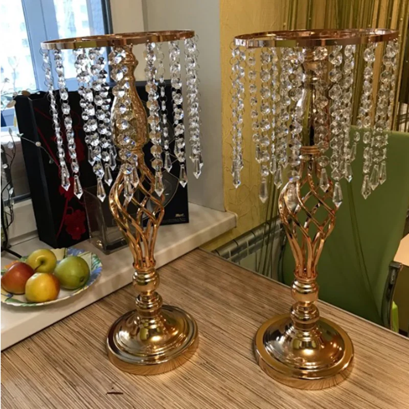 Crystal Candle Holders Metal Candlestick Flower Vase Table Centerpiece Event Flower Rack Road Lead Wedding Decoration
Crystal Candle Holders Metal Candlestick Flower Vase Table Centerpiece Event Flower Rack Road Lead Wedding Decoration