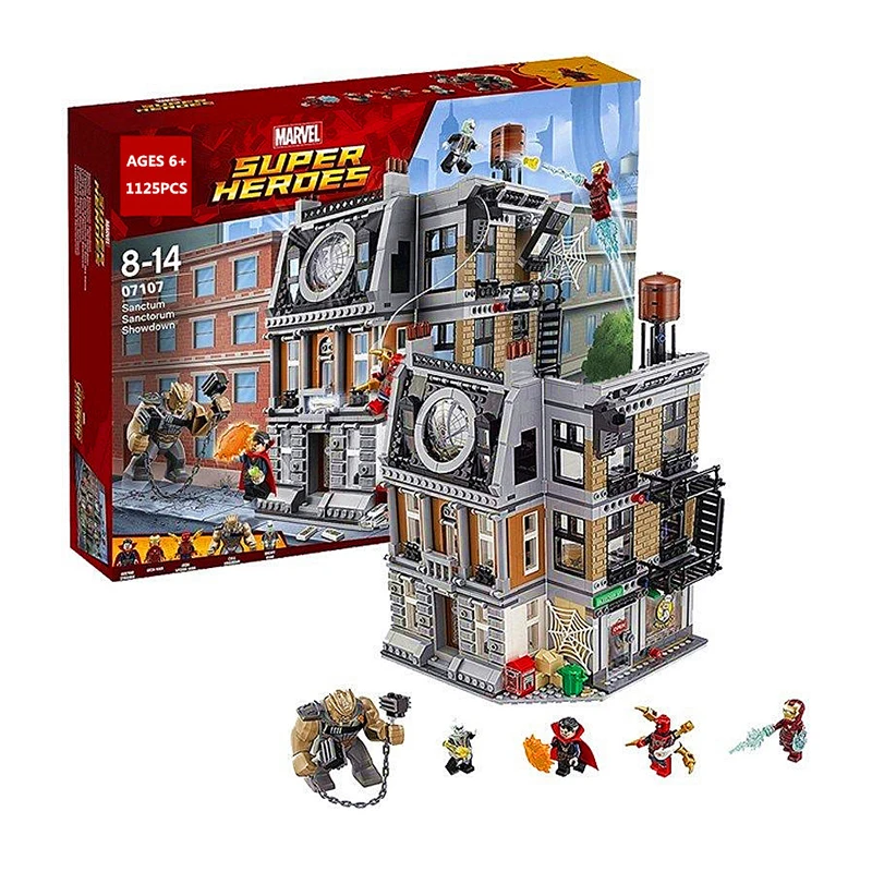 10840 In Stock 07107Avengers Marvel DC Super Hero Sanctum Sanctorum Showdown Building Blocks Bricks Toys Compatible 76108 Thanos
10840 In Stock 07107Avengers Marvel DC Super Hero Sanctum Sanctorum Showdown Building Blocks Bricks Toys Compatible 76108 Thanos