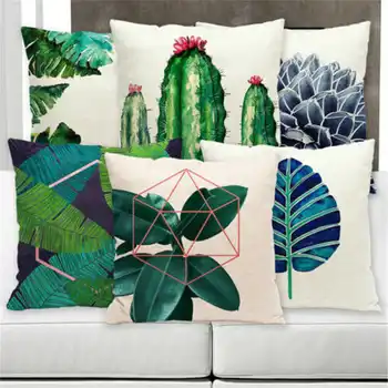 Green Leaf Geometry Pillow Case Cotton Linen Printed Pillow Covers For Office Home Textile
Green Leaf Geometry Pillow Case Cotton Linen Printed Pillow Covers For Office Home Textile