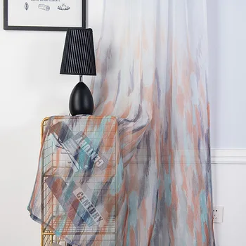 Gradient Ink Curtain Perforated Sliding Door Tulle Room Balcony Window Screen Drape Curtains for Home Window Decoration
Gradient Ink Curtain Perforated Sliding Door Tulle Room Balcony Window Screen Drape Curtains for Home Window Decoration