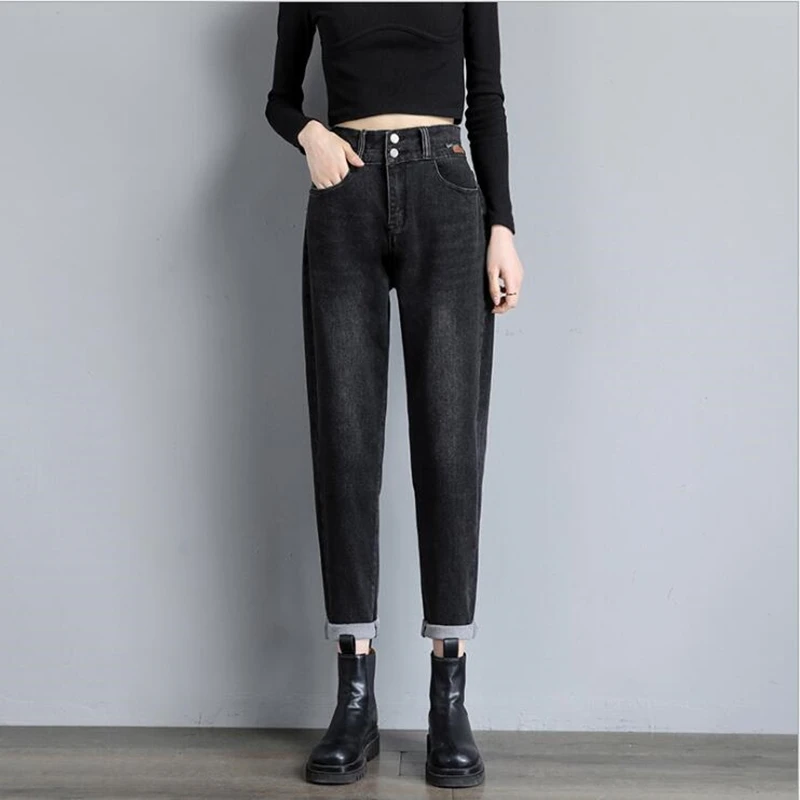 Jeans Woman Elastic High Waist Fashion Nova 2021 Spring Autumn Casual Streetwear Harem Denim Pants Designer Ladies Long Trousers
Jeans Woman Elastic High Waist Fashion Nova 2021 Spring Autumn Casual Streetwear Harem Denim Pants Designer Ladies Long Trousers