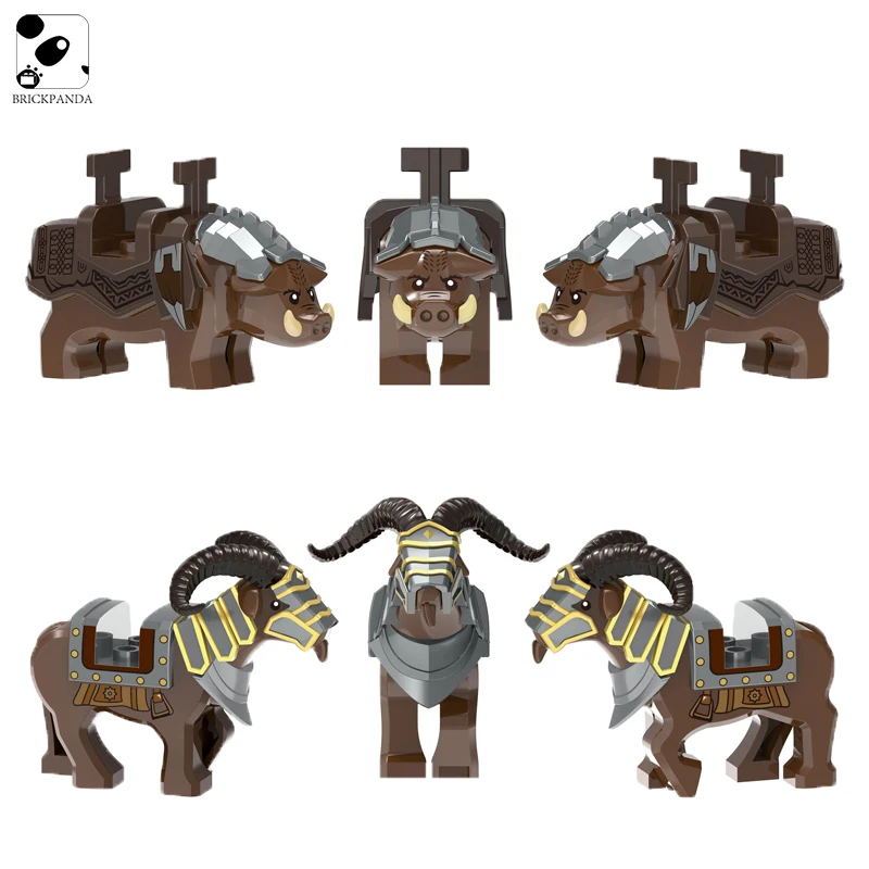 Городской конструктор LOTR крепление кабана фигурки детали сделай сам животное