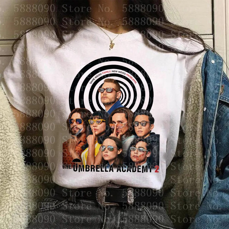 Funny Cartoon T-shirt Casual 90s Top Tees Female The Umbrella Academy Harajuku T Shirt Women Graphic Diego Cha-Cha Anime Tshirt
Funny Cartoon T-shirt Casual 90s Top Tees Female The Umbrella Academy Harajuku T Shirt Women Graphic Diego Cha-Cha Anime Tshirt