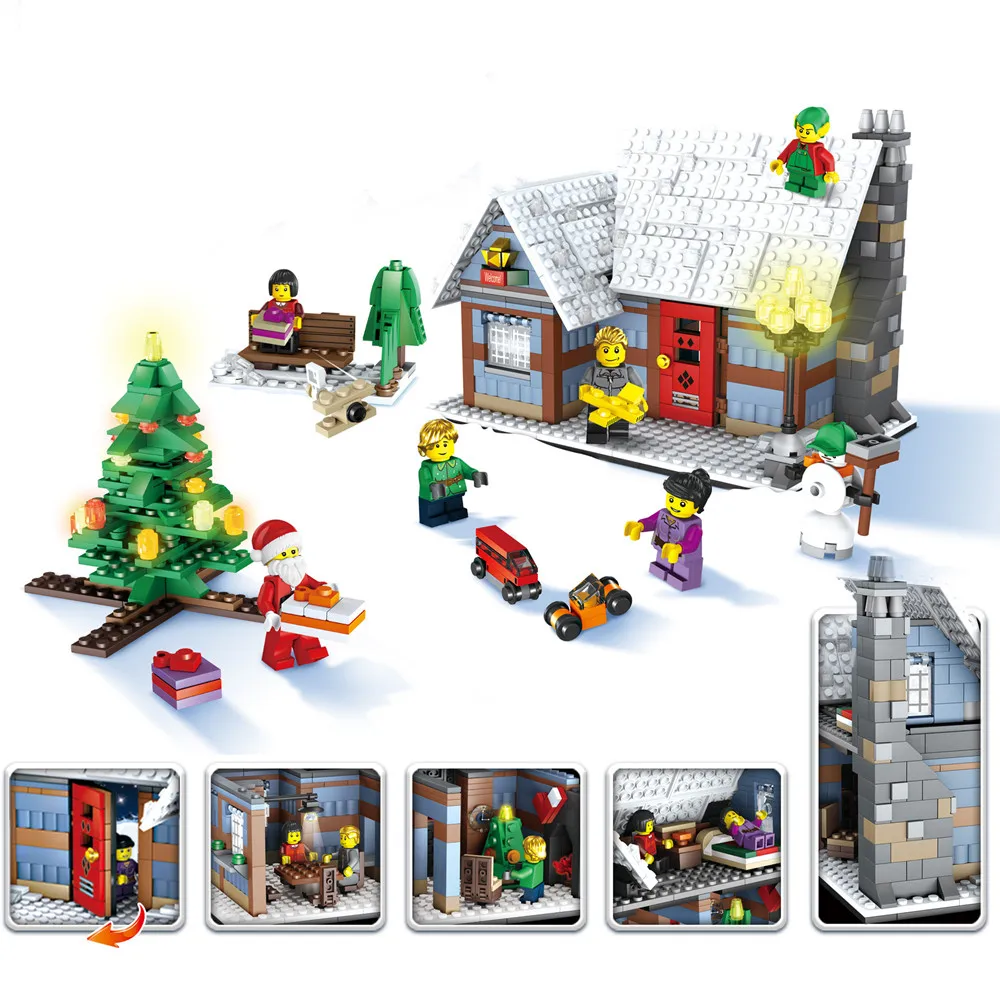 2019 City Creator Winter Village Christmas Tree Snowman Santa Claus Gingerbread House Model Building Blocks Bricks Kids Toys
2019 City Creator Winter Village Christmas Tree Snowman Santa Claus Gingerbread House Model Building Blocks Bricks Kids Toys