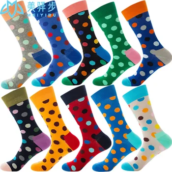 10 Pairs Per Set Novelty Happy Funny Men Dot Socks Combed Cotton Sock Christmas Gift Factory Drop Shipping Sock
10 Pairs Per Set Novelty Happy Funny Men Dot Socks Combed Cotton Sock Christmas Gift Factory Drop Shipping Sock
