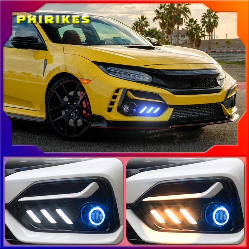 2PCS LED DRL fog lamp Driving lights Yellow Turn Signal Lamp For Honda CIVIC hatchback 2020 2021 Daytime Running Light
2PCS LED DRL fog lamp Driving lights Yellow Turn Signal Lamp For Honda CIVIC hatchback 2020 2021 Daytime Running Light