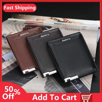New Simple solid color leather men's small wallet RFID multiple card slots ID card passport card holder mini coin purse
New Simple solid color leather men's small wallet RFID multiple card slots ID card passport card holder mini coin purse