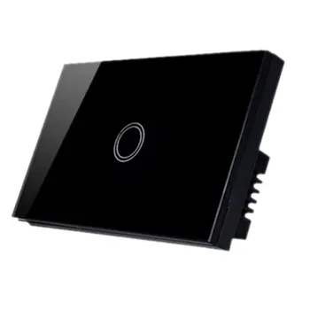 Touch Switch White Crystal Glass Panel LED Indicator Light Press Sn Switch US Standard AC110V Black 
Touch Switch White Crystal Glass Panel LED Indicator Light Press Sn Switch US Standard AC110V Black