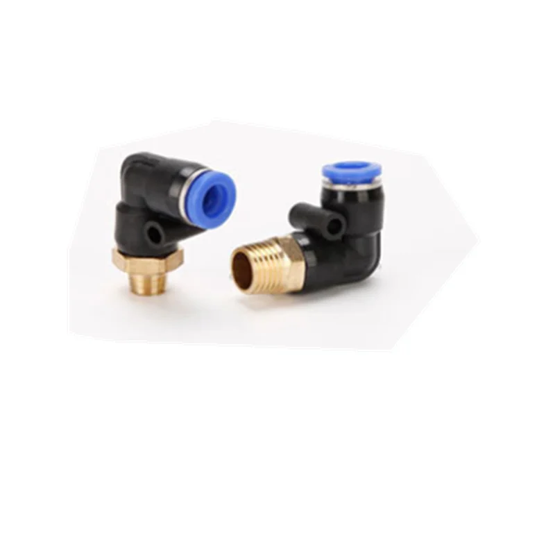 Pneumatic quick plug gas pipe quick connector metric thread elbow PL4 / 6-m5pc8-m6 / M8 / m10m12m16
Pneumatic quick plug gas pipe quick connector metric thread elbow PL4 / 6-m5pc8-m6 / M8 / m10m12m16