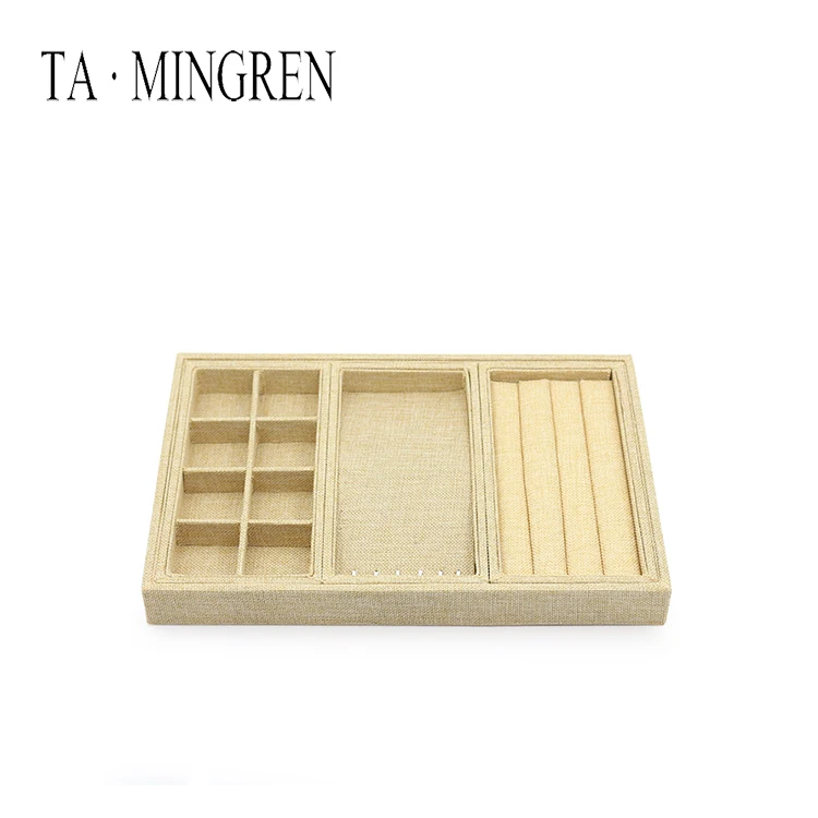 Wholesale stackable rectangular ring pendant necklace jewelry display tray storage display box can be customized
Wholesale stackable rectangular ring pendant necklace jewelry display tray storage display box can be customized