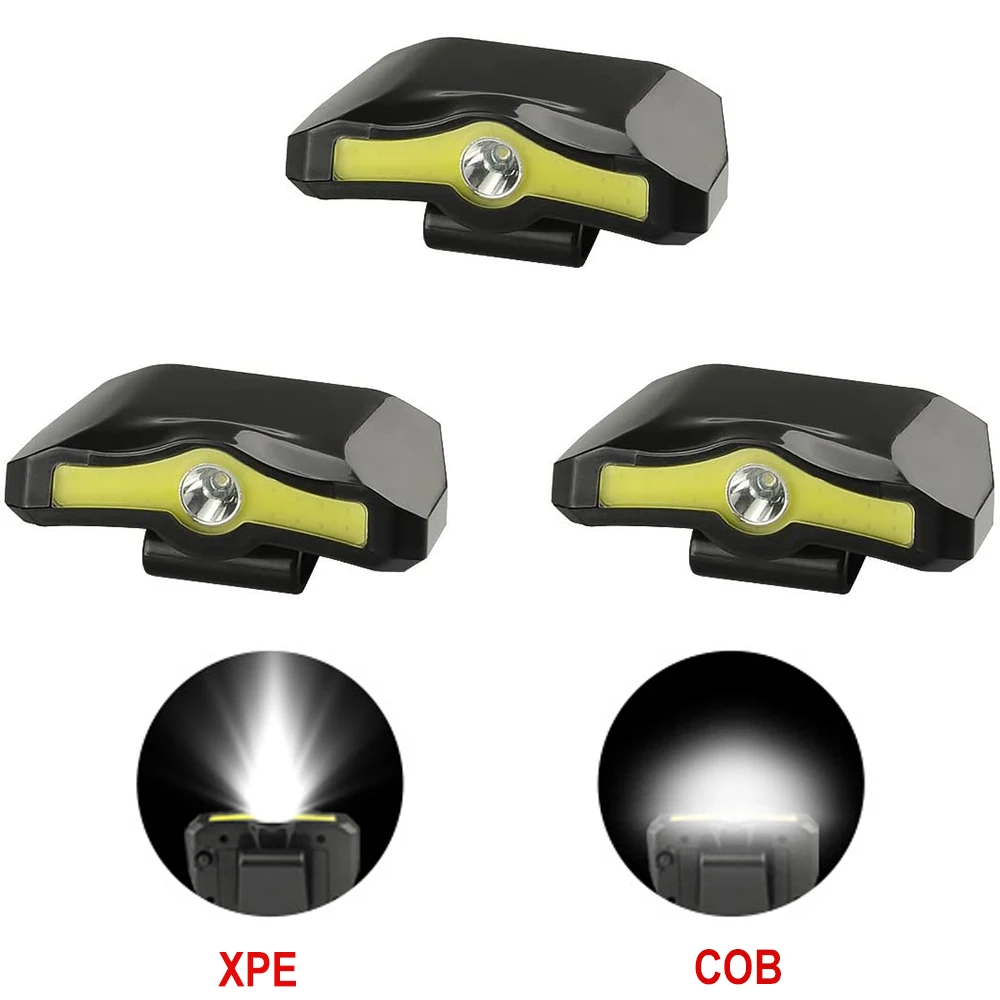 1pc XPE+COB LED Cap Light Hat Headlight With Clip Headlamp Flashlight Outdoor Camping Cycling Fishing Night Lamp Battery Powered
1pc XPE+COB LED Cap Light Hat Headlight With Clip Headlamp Flashlight Outdoor Camping Cycling Fishing Night Lamp Battery Powered