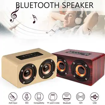 Portable Retro Wooden Wireless bluetooth Speaker Mini 3D Dual Loudspeakers HiFi Shock Bass Soundbar Music Player Support TF Card
Portable Retro Wooden Wireless bluetooth Speaker Mini 3D Dual Loudspeakers HiFi Shock Bass Soundbar Music Player Support TF Card