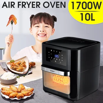 1700W 10L Smart Fryer Healthy Food Chicken Oil free Air Fryer Oven Multifunction Fryer Cooker Touch LCD Electric Deep Fryer
1700W 10L Smart Fryer Healthy Food Chicken Oil free Air Fryer Oven Multifunction Fryer Cooker Touch LCD Electric Deep Fryer