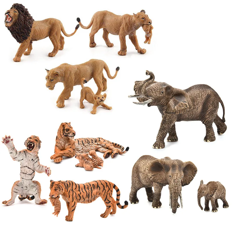 Cross Border Solid Animal Model Toy Tiger Lion Elephant Model Picture Tiger African Elephant Educational Toy
Cross Border Solid Animal Model Toy Tiger Lion Elephant Model Picture Tiger African Elephant Educational Toy