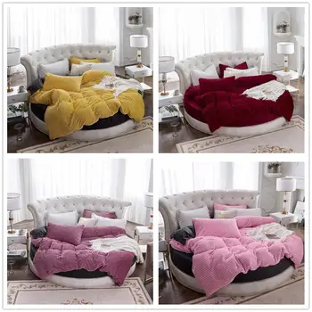 4PCS Baby Velvet Round Bed Sheet Pillowcase Duvet Cover Sets Envelope Pillowcase /Bed Skirt Embroidery Velvet Quilt Cover 
4PCS Baby Velvet Round Bed Sheet Pillowcase Duvet Cover Sets Envelope Pillowcase /Bed Skirt Embroidery Velvet Quilt Cover