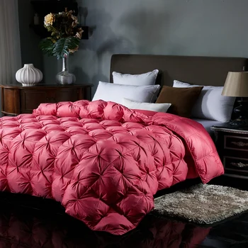 Luxury Red Duck/Goose Down Quilt Bread Blanket 100% Cotton Cover printed soft Spring Summer Satin Comforter king queen twin size
Luxury Red Duck/Goose Down Quilt Bread Blanket 100% Cotton Cover printed soft Spring Summer Satin Comforter king queen twin size