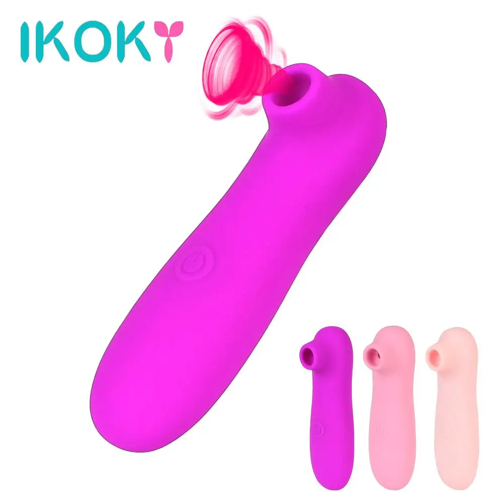 

IKOKY Vibrating Dildo Nipple Sucking Clitoris Stimulator Clit Sucker Vibrator Sex Toys for Women Blowjob Female Masturbator