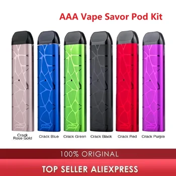 Original AAA Vape Savor Pod Kit with 700mAh Battery & 1.75ml Capacity & 1.0ohm/1.4ohm Dual Coil for MTL/DL Vape Vs Drag Nano
Original AAA Vape Savor Pod Kit with 700mAh Battery & 1.75ml Capacity & 1.0ohm/1.4ohm Dual Coil for MTL/DL Vape Vs Drag Nano