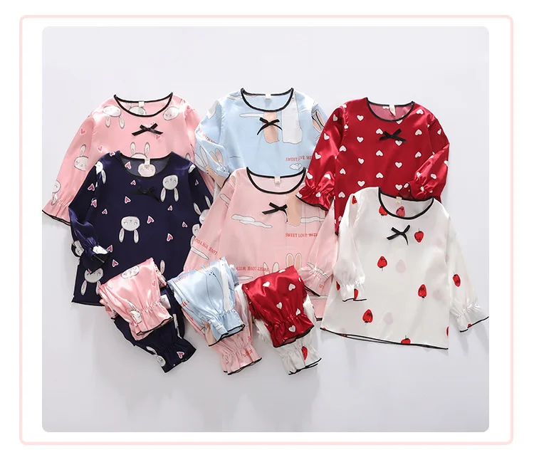 Kids Pijamas 2020 Spring Sleepwear Long Sleeve Strawberry Print Girls Pyjamas Kids Pajamas Sets Kids Clothes Nightwear Homewear Kids Pijamas 2020 Spring Sleepwear Long Sleeve Strawberry Print Girls Pyjamas Kids Pajamas Sets Kids Clothes Nightwear Homewear