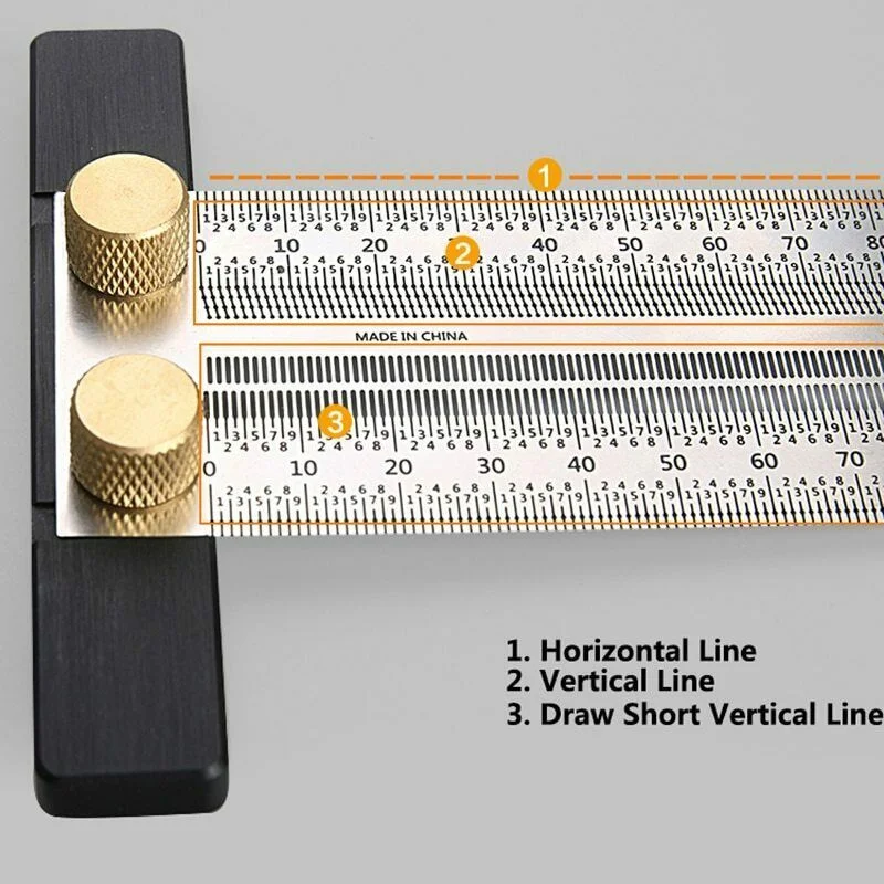 Ultra Precision Marking Ruler Woodworking Scribing Angle Measuring Ruler for Builders Craftsmen Hi 888
Ultra Precision Marking Ruler Woodworking Scribing Angle Measuring Ruler for Builders Craftsmen Hi 888