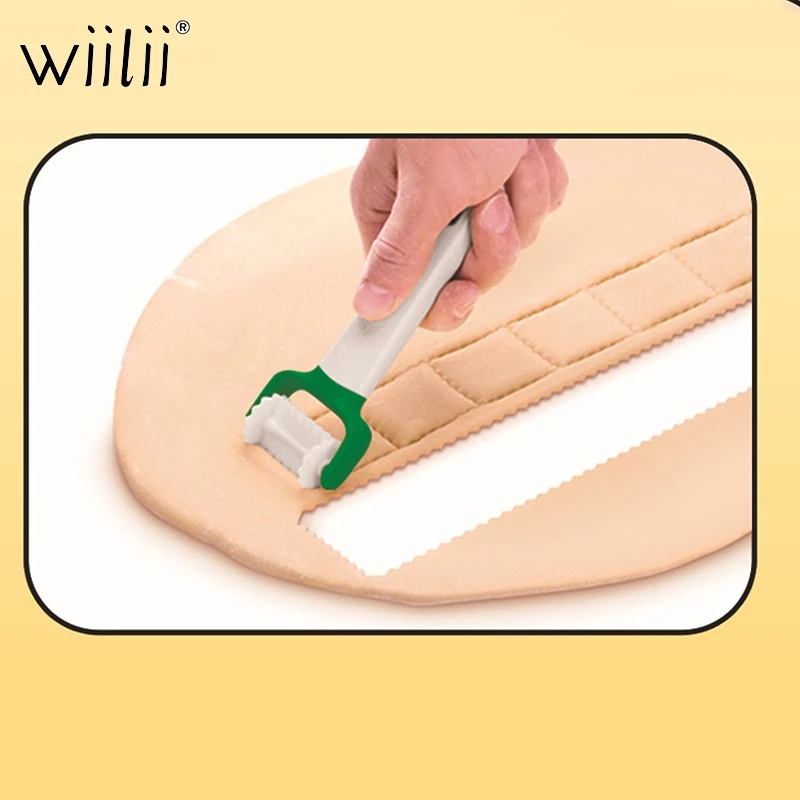 3 Sizes Rolling Dumpling Maker Crimped Cutter Baking Tool Pie Mold Pastry Blade DIY Dough Cookie Roller Kitchen Cooking Tools
3 Sizes Rolling Dumpling Maker Crimped Cutter Baking Tool Pie Mold Pastry Blade DIY Dough Cookie Roller Kitchen Cooking Tools