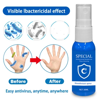 30ml Alcohol-free Disposable Disinfection Household Cleaners Antiseptic Skin Cleaning Care Disinfectant Spray Hand Sanitizer