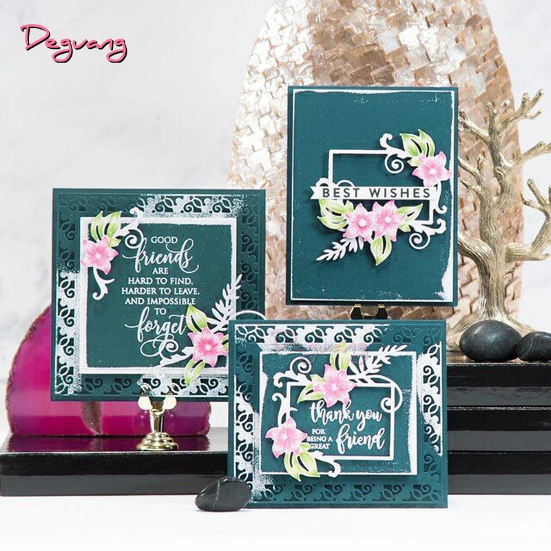 lace photo frame decorative metal cutting die for diy scrapbook