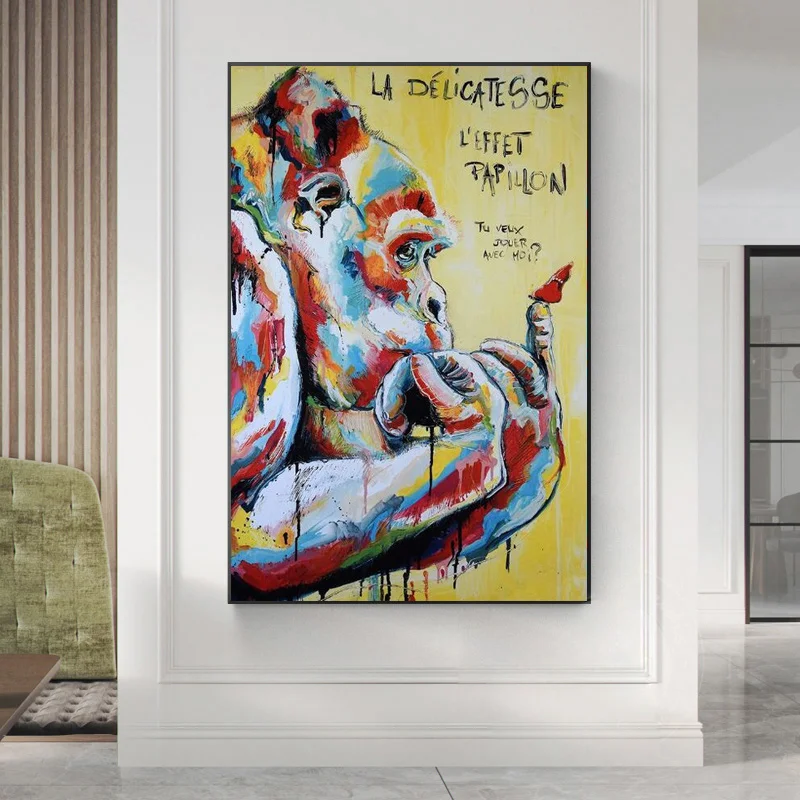 Abstract Monkey Graffiti Art Canvas Posters And Prints Thinking Monkey Street Art Canvas Paintings on the Wall Art Pictures
Abstract Monkey Graffiti Art Canvas Posters And Prints Thinking Monkey Street Art Canvas Paintings on the Wall Art Pictures