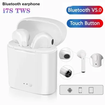 i7s Tws Wireless Headphones sports Earbuds Handsfree in ear Bluetooth Earphones music Headset Works on all smartphones goophone 
i7s Tws Wireless Headphones sports Earbuds Handsfree in ear Bluetooth Earphones music Headset Works on all smartphones goophone