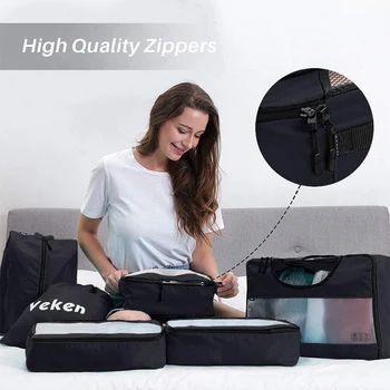 6-Piece Storage Bag, Travel Luggage Storage Bag with Laundry Bag and Shoe Bag 
6-Piece Storage Bag, Travel Luggage Storage Bag with Laundry Bag and Shoe Bag