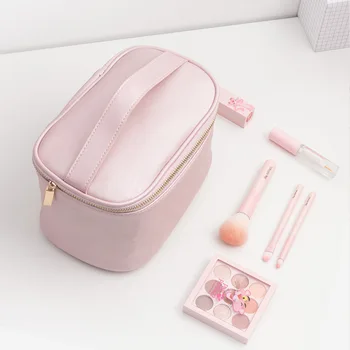 Portable Makeup Bag round Barrel PU Cosmetics Box Travel Waterproof Cosmetic Cosmetics Storage Bag
Portable Makeup Bag round Barrel PU Cosmetics Box Travel Waterproof Cosmetic Cosmetics Storage Bag